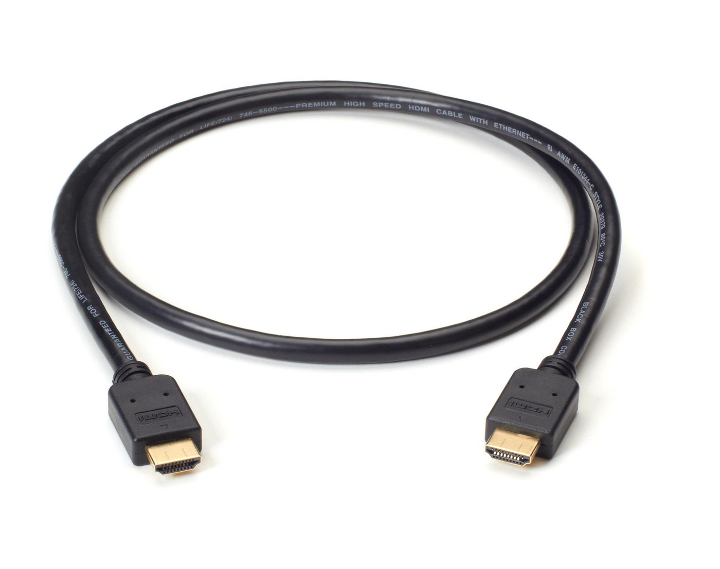Black-Box VCB-HDMI-001M W126135557 PREMIUM HIGH SPEED HDMI CABLE 
