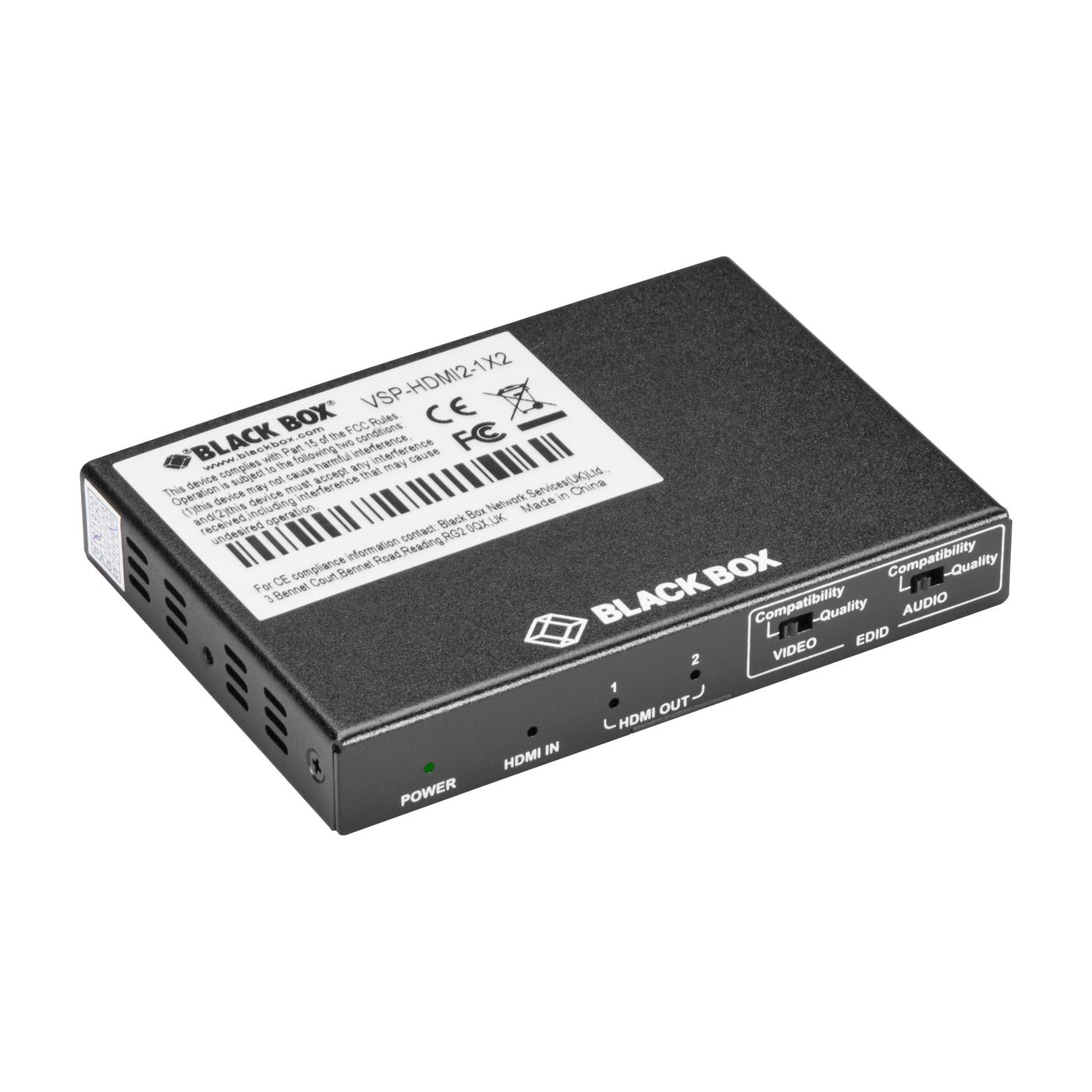 Black-Box VSP-HDMI2-1X2 W126135640 2-PORT SPLITTER 4K 60 HZ 