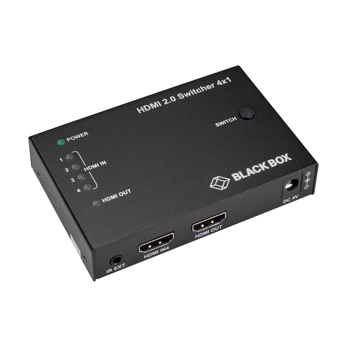 Black-Box VSW-HDMI2-4X1 W126135643 4-PORT HDMI 2.0 VIDEO SWITCH 