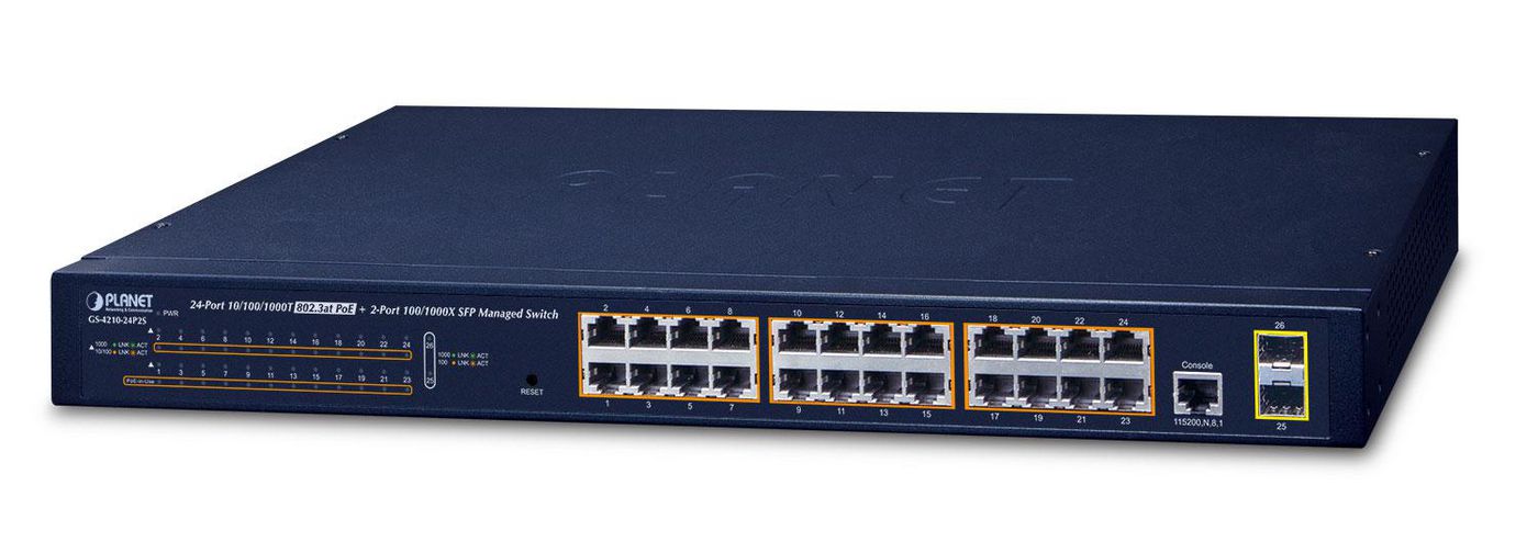 PLANET TECHNOLOGY 24-PORT MANAGED SWITCH