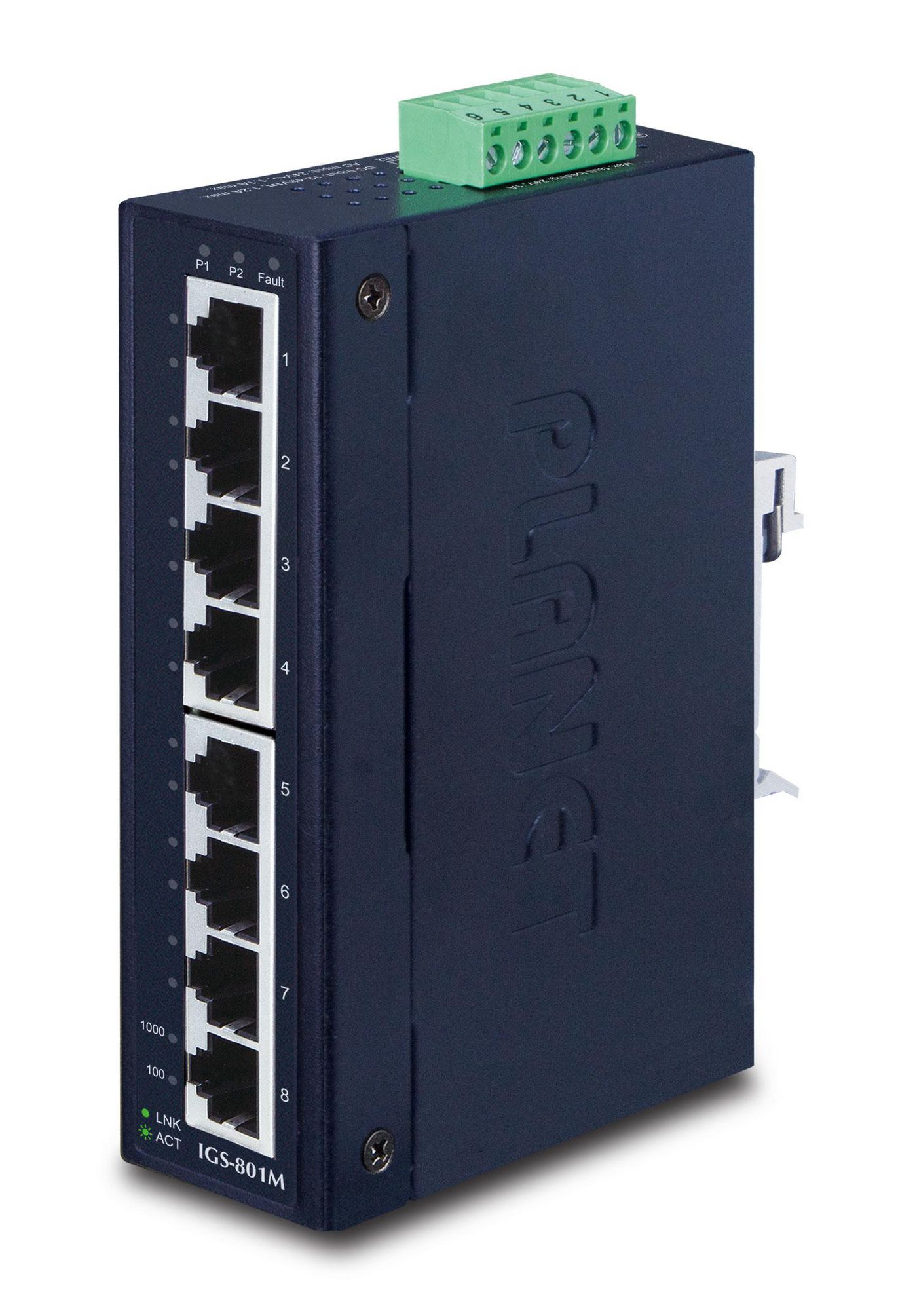 PLANET TECHNOLOGY PLANET 8-Port 10/100/1000Mbps Managed Industrial Ethernet