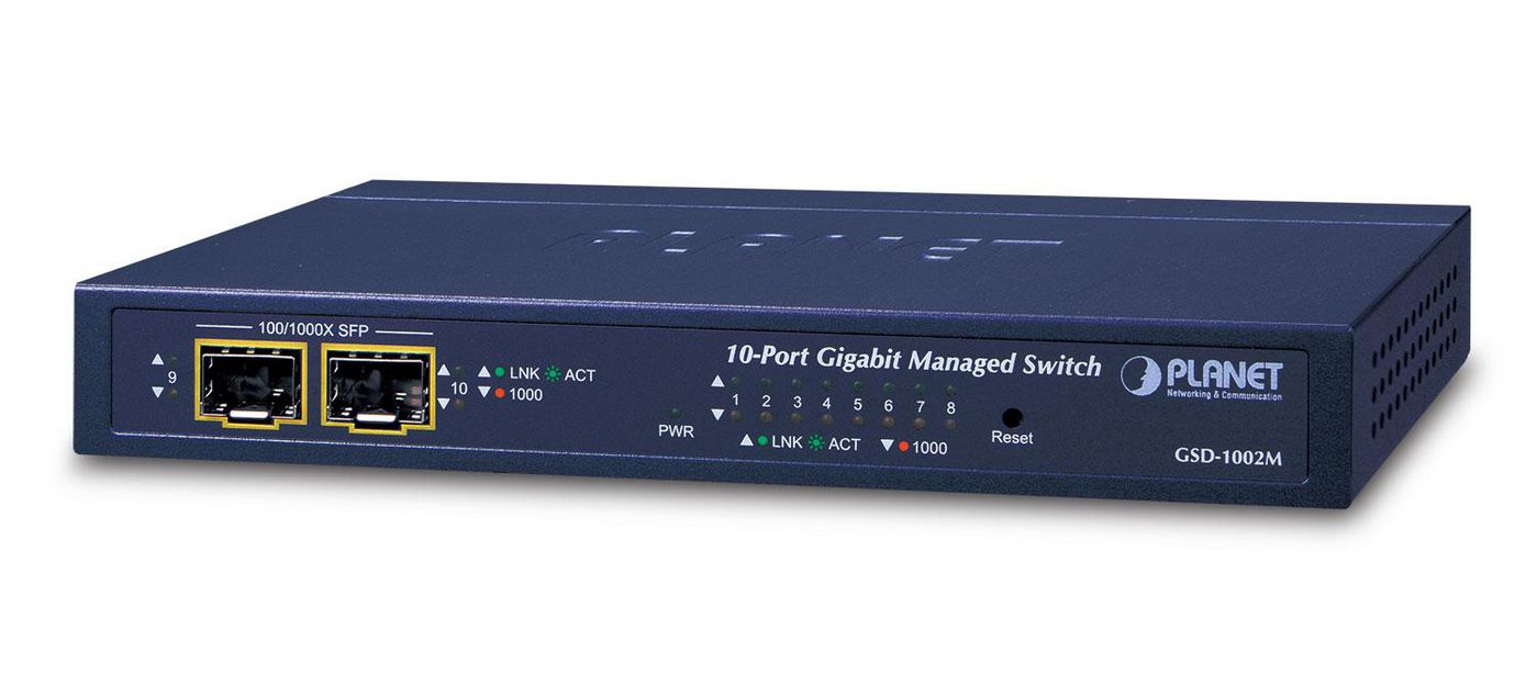 Planet GSD-1002M IPv4IPv6 Managed 8-Port 