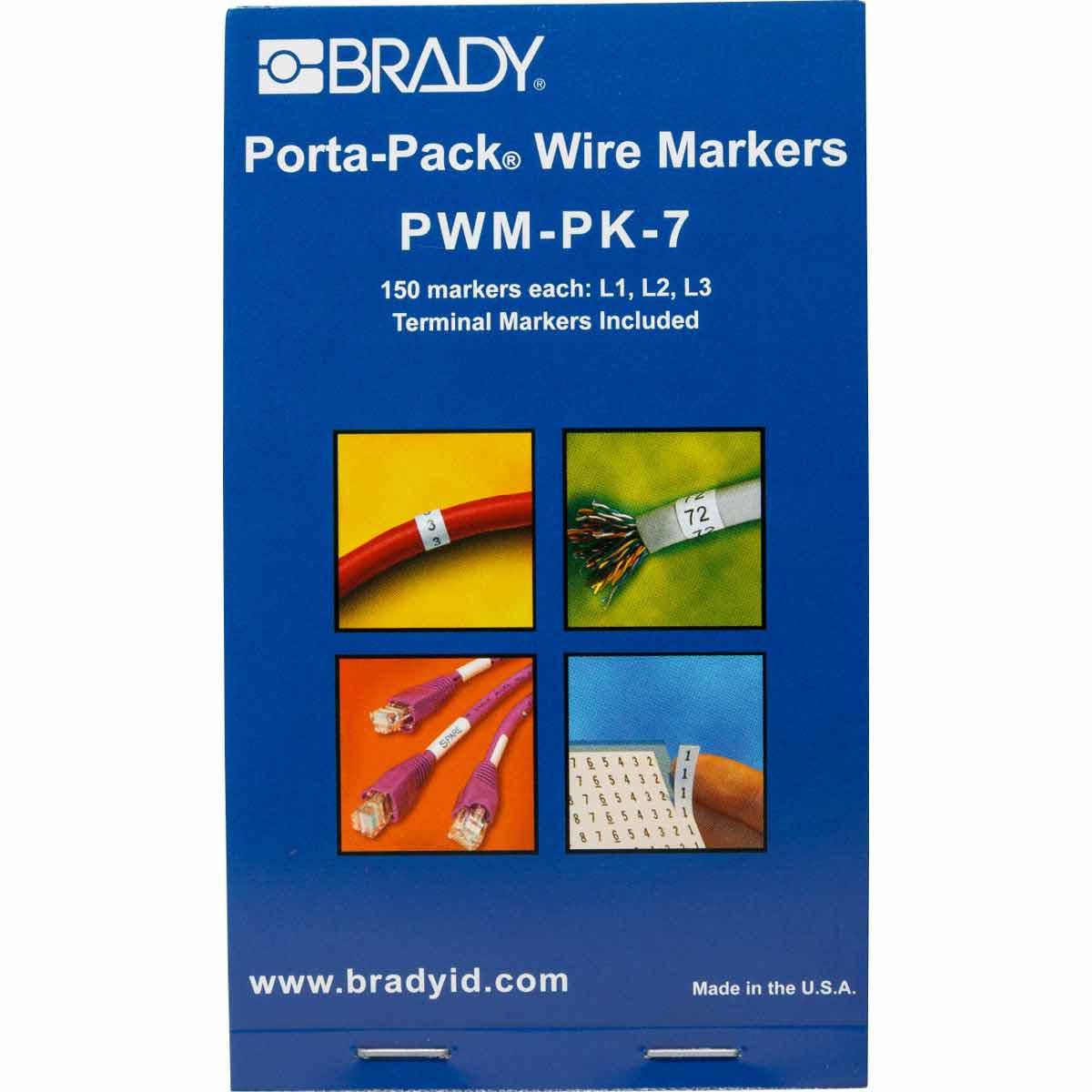 Brady PWM-PK-7 W126058085 Porta-Pack Wire Marker Books 