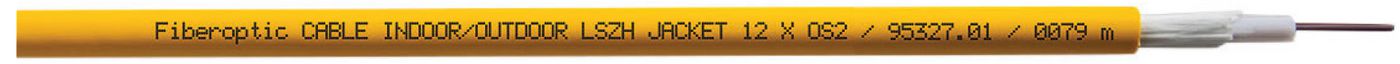 Fibre cable 12 x 9/125 OS2 