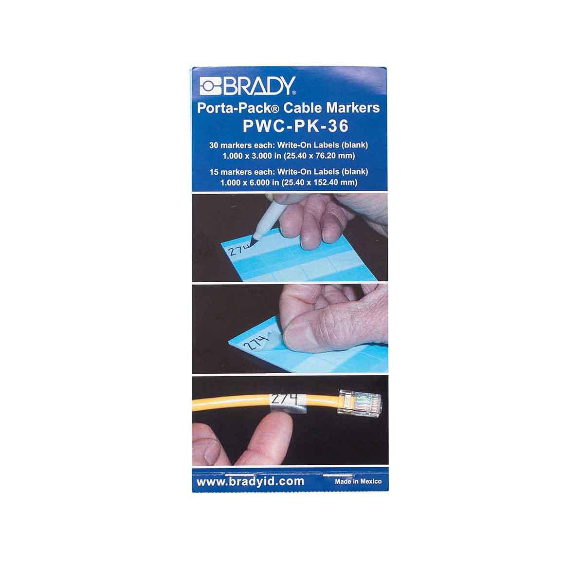 Brady PWC-PK-36 W126058014 Porta-Pack Wire Marker Books 