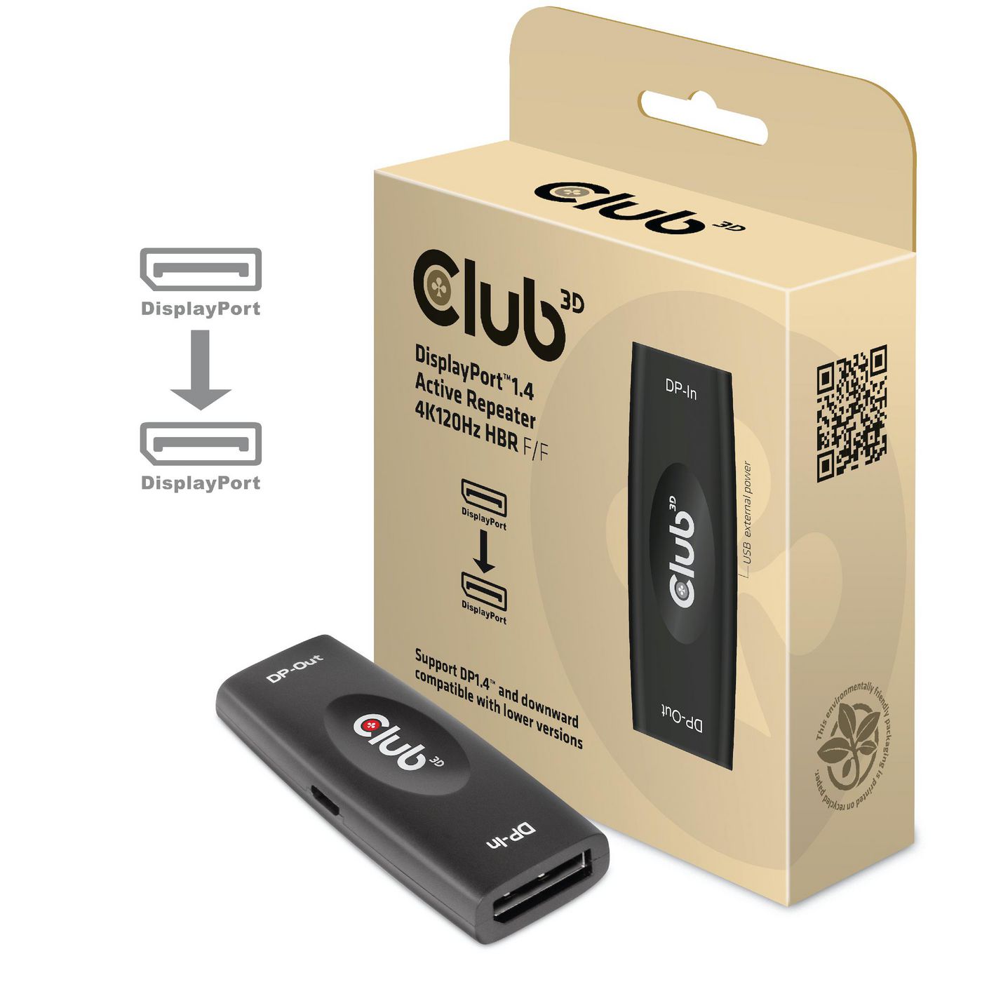 Club3D CAC-1007 W126175647 DP 1.4 4K120HZ HDR ACTIVE 