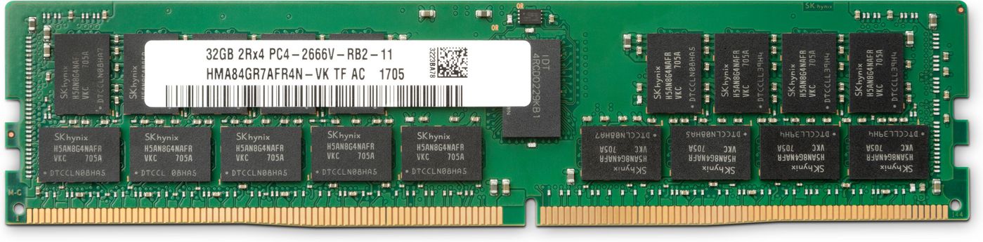 HP 32 GB (1 x 32 GB) DDR4-2666 (1 x 32 GB) ECC Reg RAM (1XD86AT)