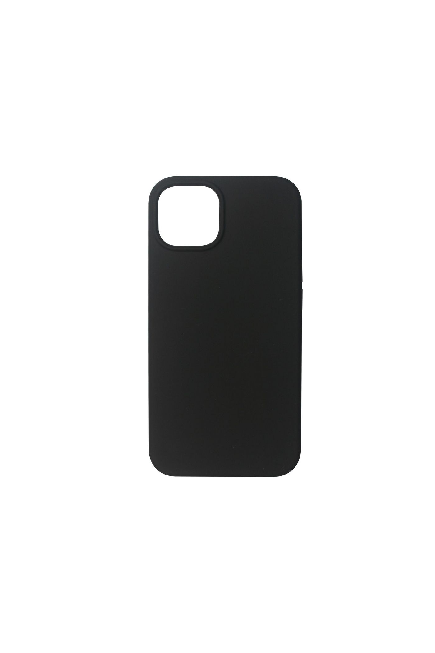 ESTUFF - Hintere Abdeckung für Mobiltelefon - Silikon - Schwarz - für Apple iPhone 13 mini