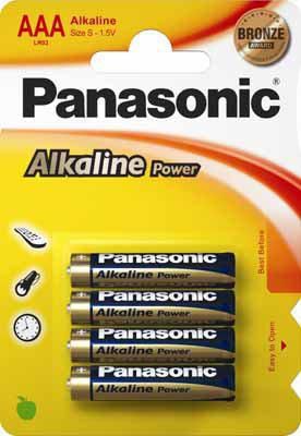 PANASONIC 1x4 Panasonic Alkaline Power LR 03 Micro