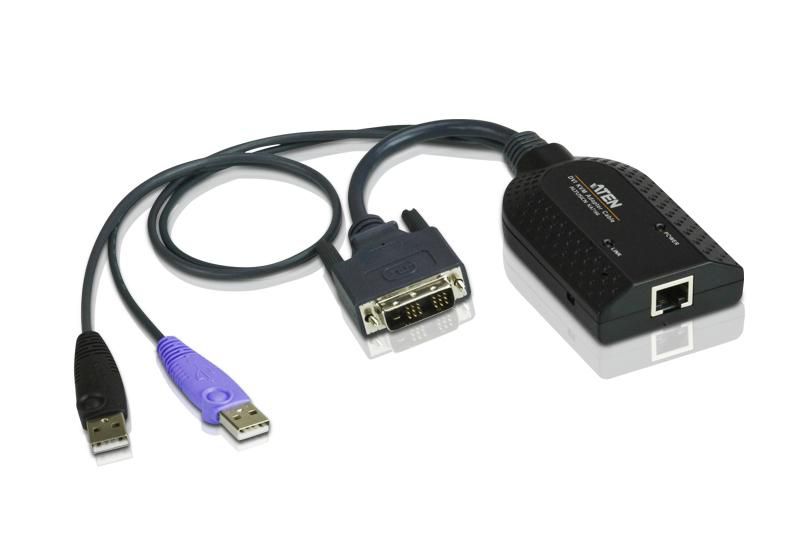 Digital Video DVI USB KVM Adapter Cable With Virtual Media & Smart Card Reader Support