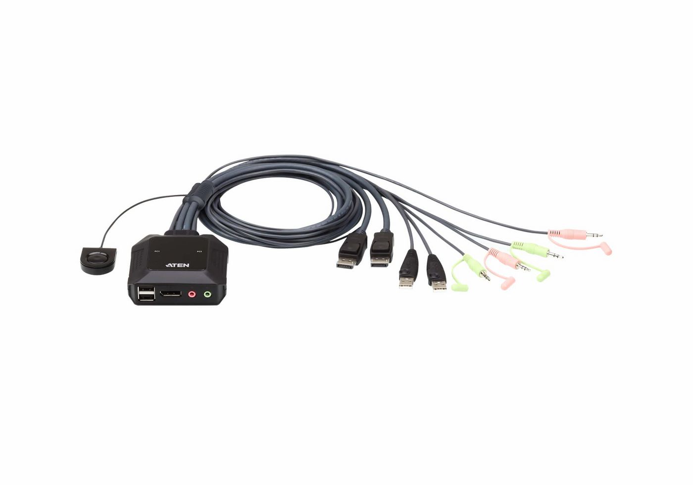 Aten CS22DP-AT CS22DP 2-Port Cable KVM Switch 