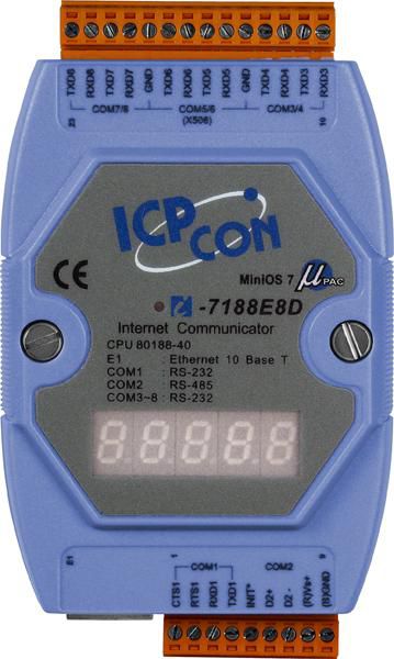 ICP CON, 7xRS232+1xRS485+DISPL