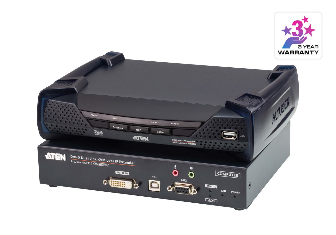 Aten KE6910-AX-G 2K DVI-D dual-link KVM 
