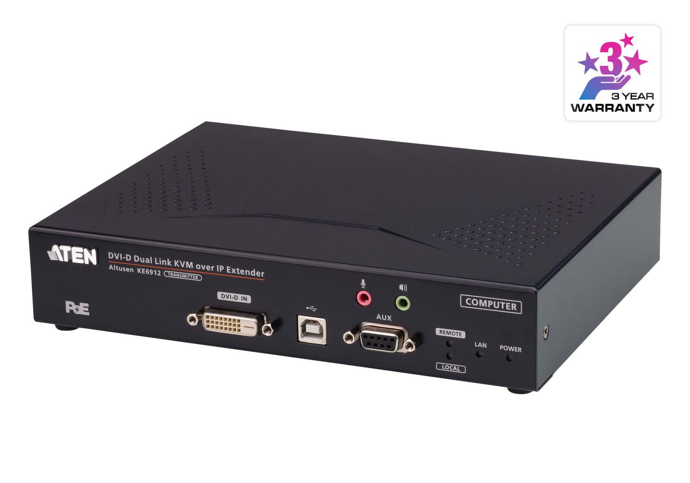 Aten KE6912T-AX W125603302 2K DVI-D dual-link KVM over 