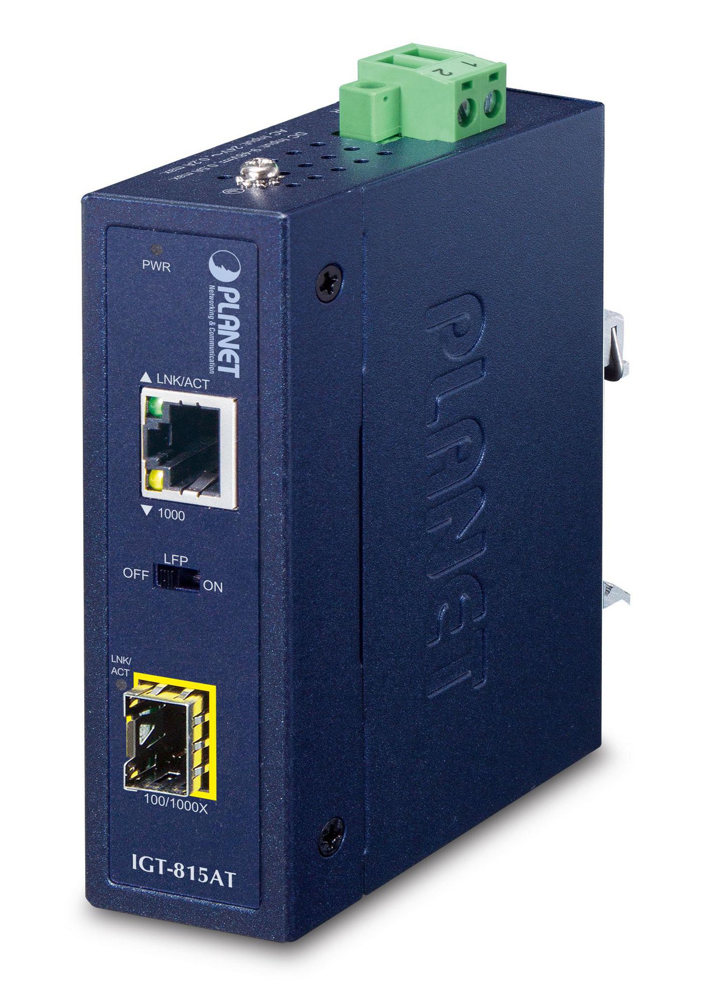 PLANET TECHNOLOGY Planet IP30 Compact size Industrial 100/1000Base-X SFP to BASE-T - Converter - Kup