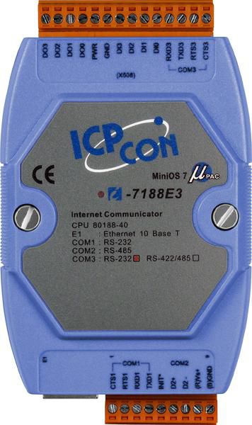 ICP CON, 1xRS232+1xRS422/485+1