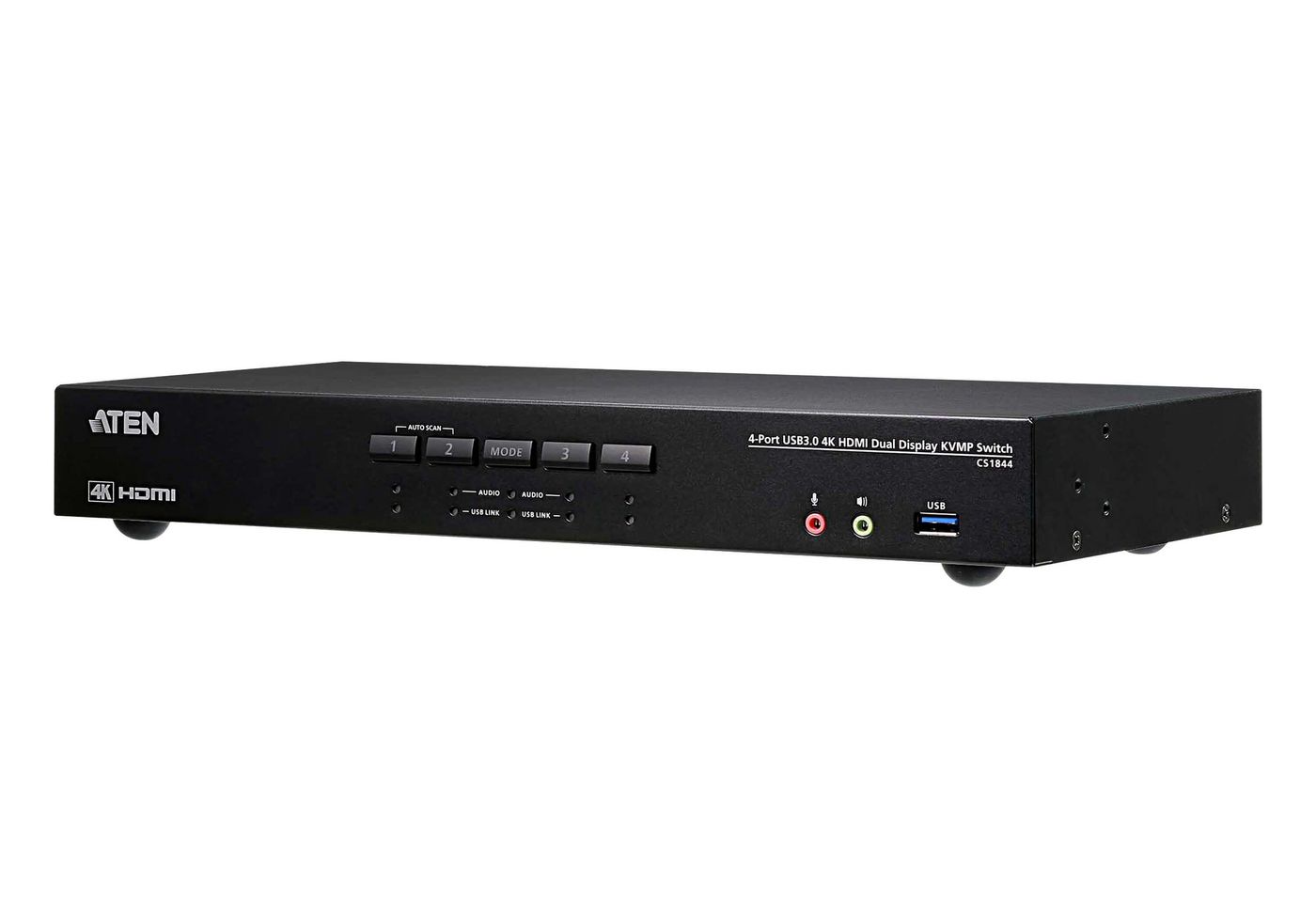 Aten CS1844-AT-G W125870041 4-Port True 4K HDMI Dual-View 
