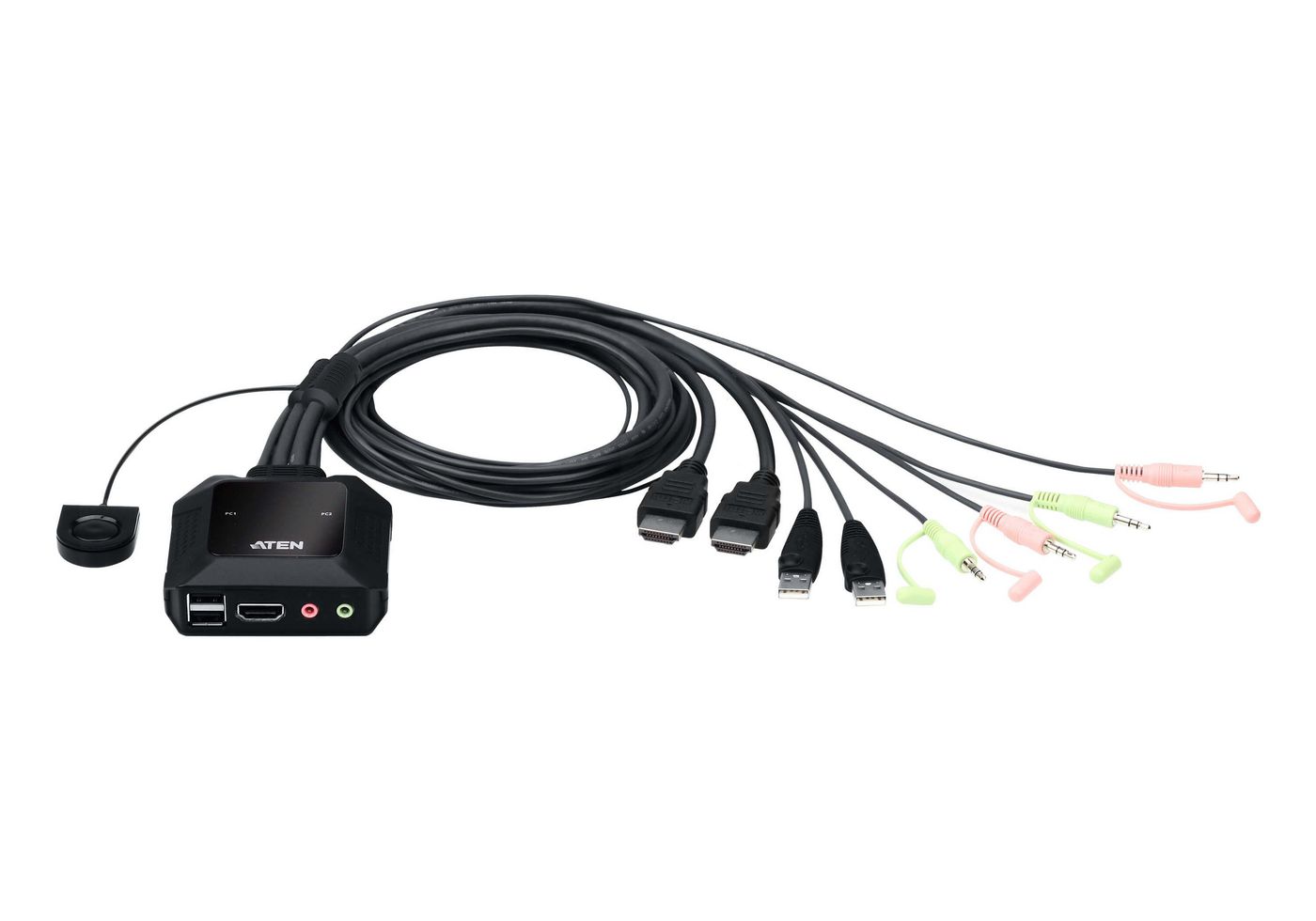 Aten CS22H-AT W125987488 2-Port USB 4K HDMI Cable KVM 