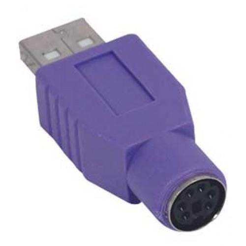 Ps/2 To USB Keyboard Adaptor Purple For Ipeps Products
