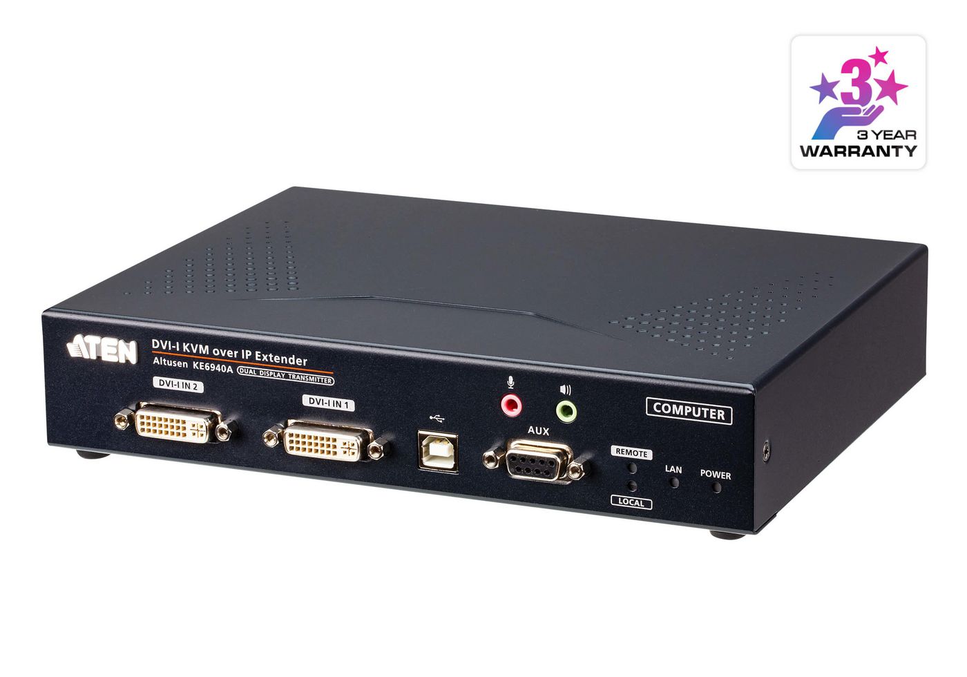 Aten KE6940AT-AX-G W125603304 FHD Dual DVI-I KVM over IP 