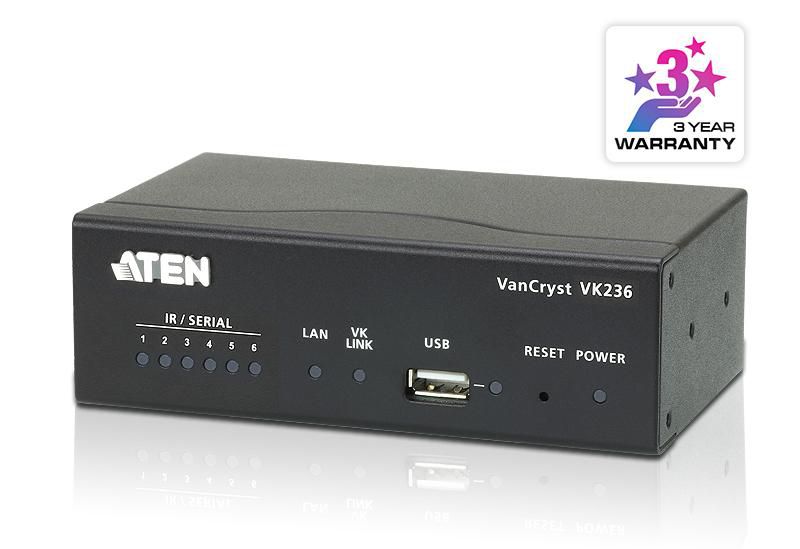 Aten VK236-AT W125603312 6-Port IRSerial Expansion Box 
