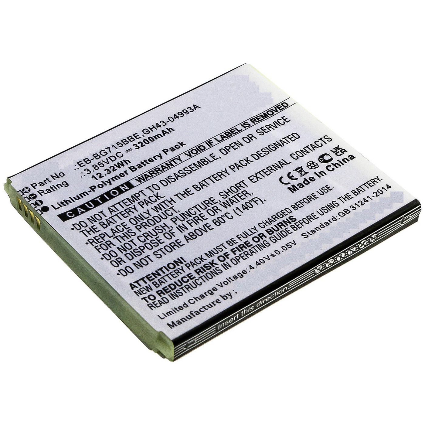 CoreParts MBXSA-BA0193 W126288303 Battery for Samsung 
