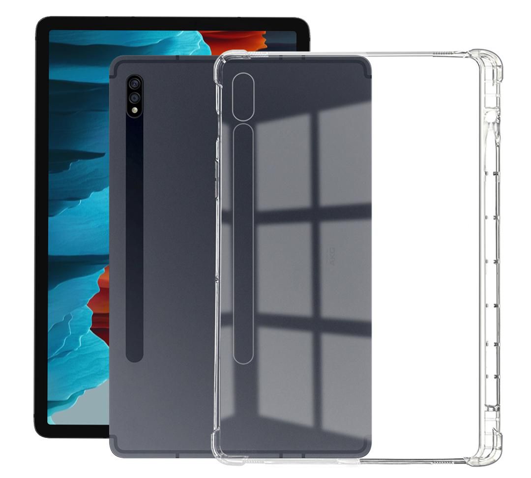 Galaxy Tab S7+/s8+ Clear Tpu Cover With Corner