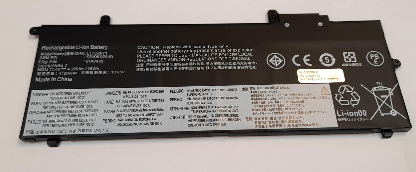CoreParts MBXLE-BA0213 W125608091 Laptop Battery for Lenovo 