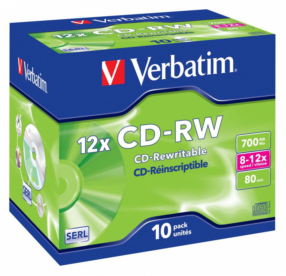 Verbatim 43148 CD-RW DataLifePlus 8-12X 700MB 