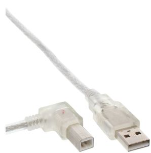 USB2.0 A-B 2m M-L - Angled - Warranty: 300M