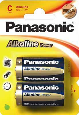 PANASONIC 1x2 Panasonic Alkaline Power LR 14 Baby