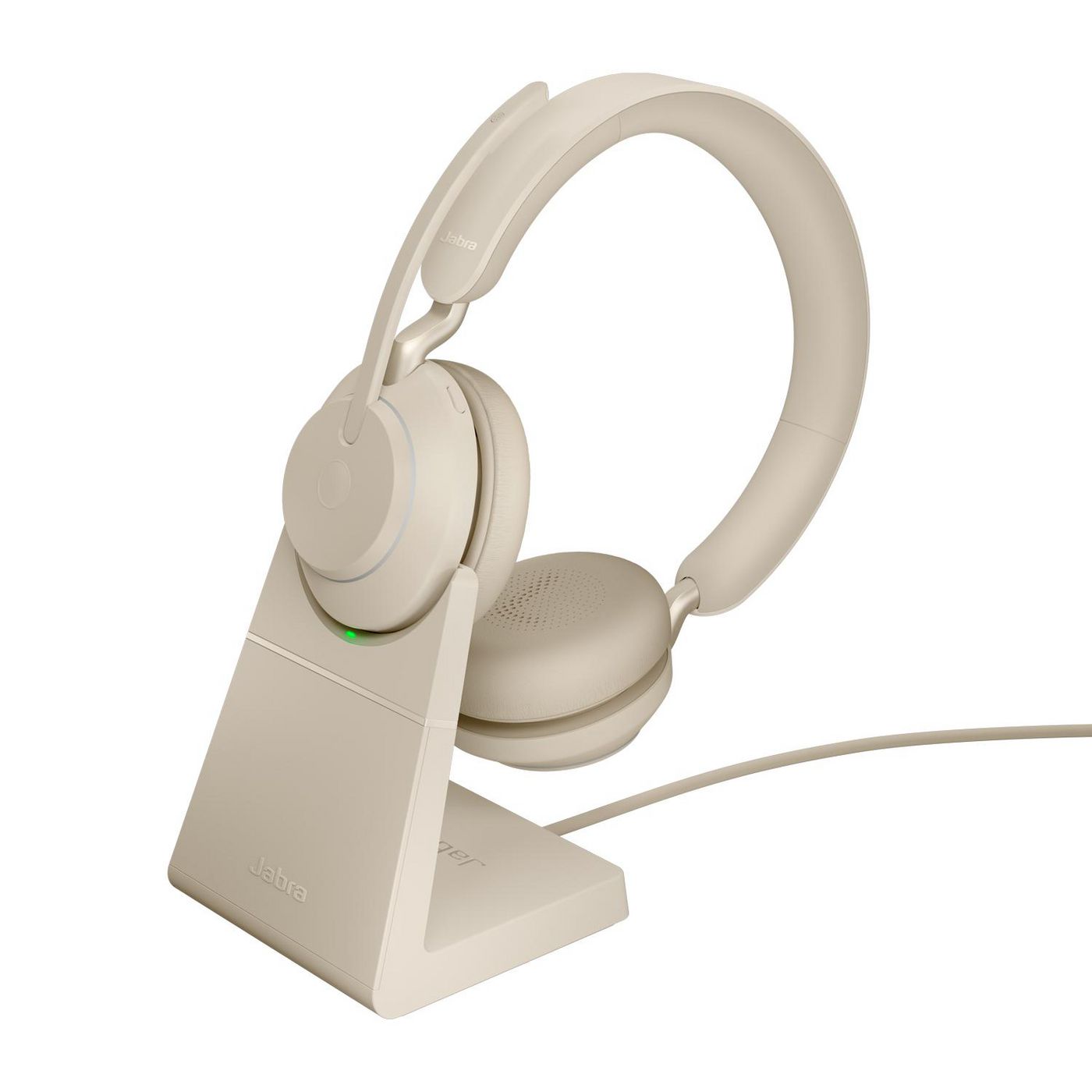 Headset Evolve2 65 UC - Stereo - USB-C / BT - Beige - with Desk Stand