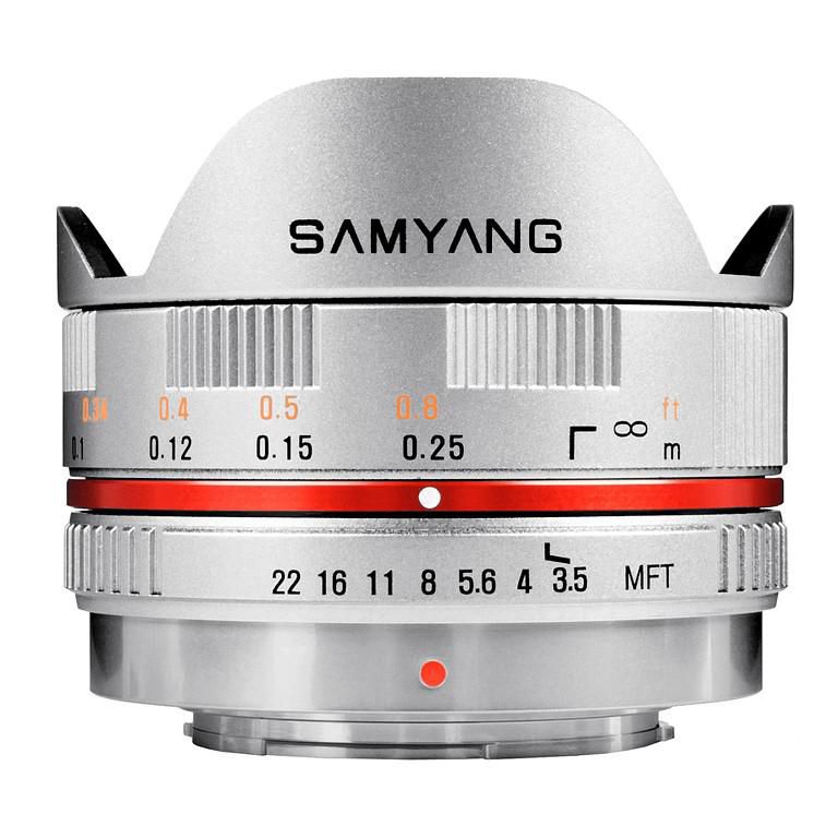 Samyang F1230109102 7,5MM F3,5 MFT SILVER 