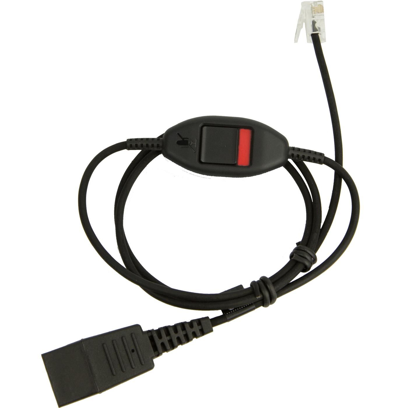 Jabra 8800-01-20 QD Cord for RJ10 Spiral 