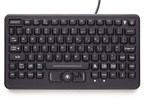 iKey SL-86-911-FSR-USB-SPANISH W128405406 Rugged Mini Keyboard 