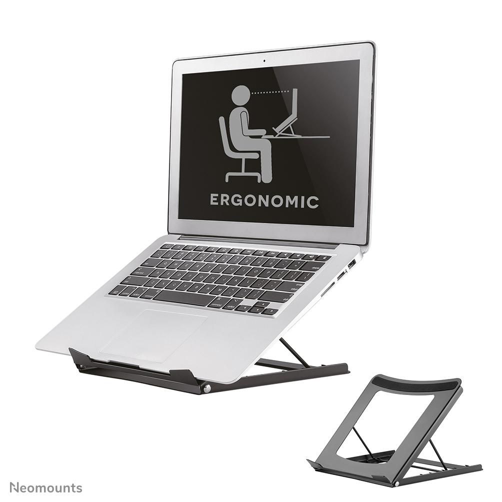 Neomounts-by-Newstar NSLS075BLACK Foldable Laptop Stand - Black 