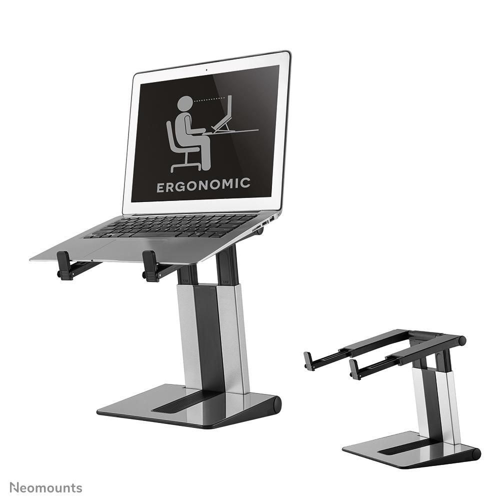 NEOMOUNTS BY NEWSTAR Notebook Desk Stand (ergonomic, portable, height adjustable)Silver