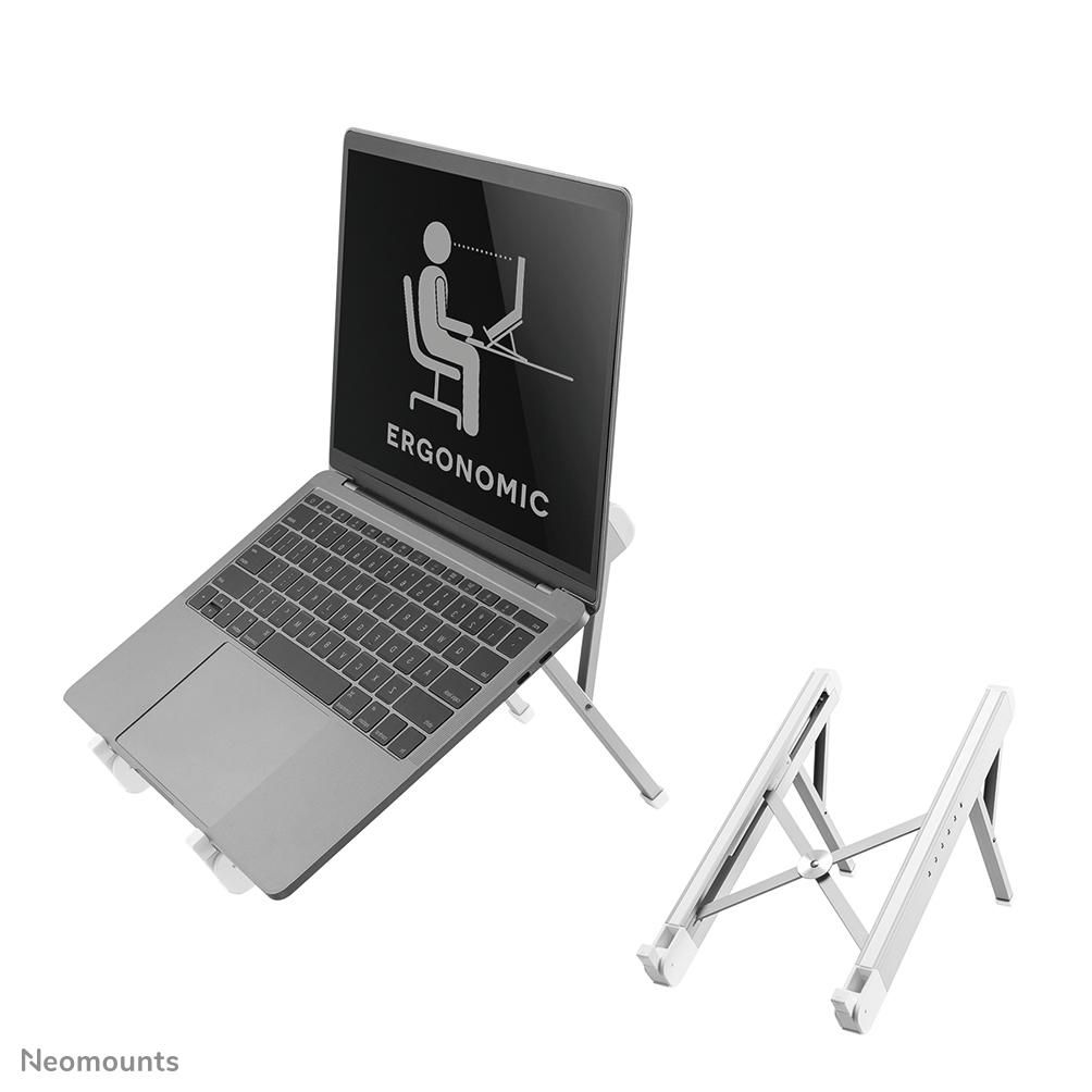 NEOMOUNTS BY NEWSTAR Foldable Notebook Desk Stand (ergonomic) Silver