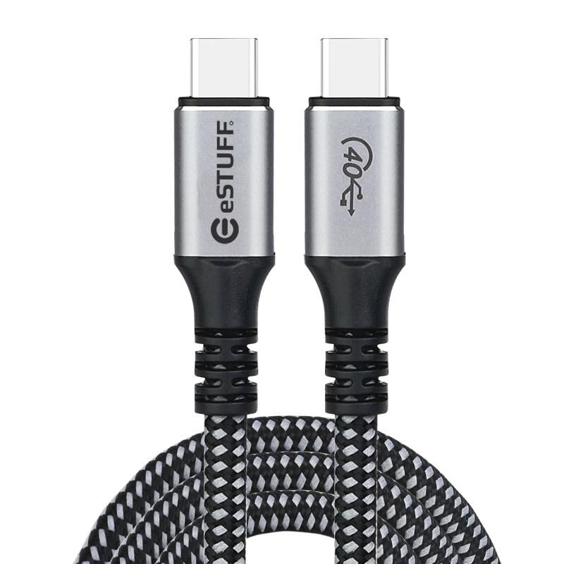 eSTUFF ES604514-BULK W128409611 USB4 C - C Cable 40Gbps 1.2m 