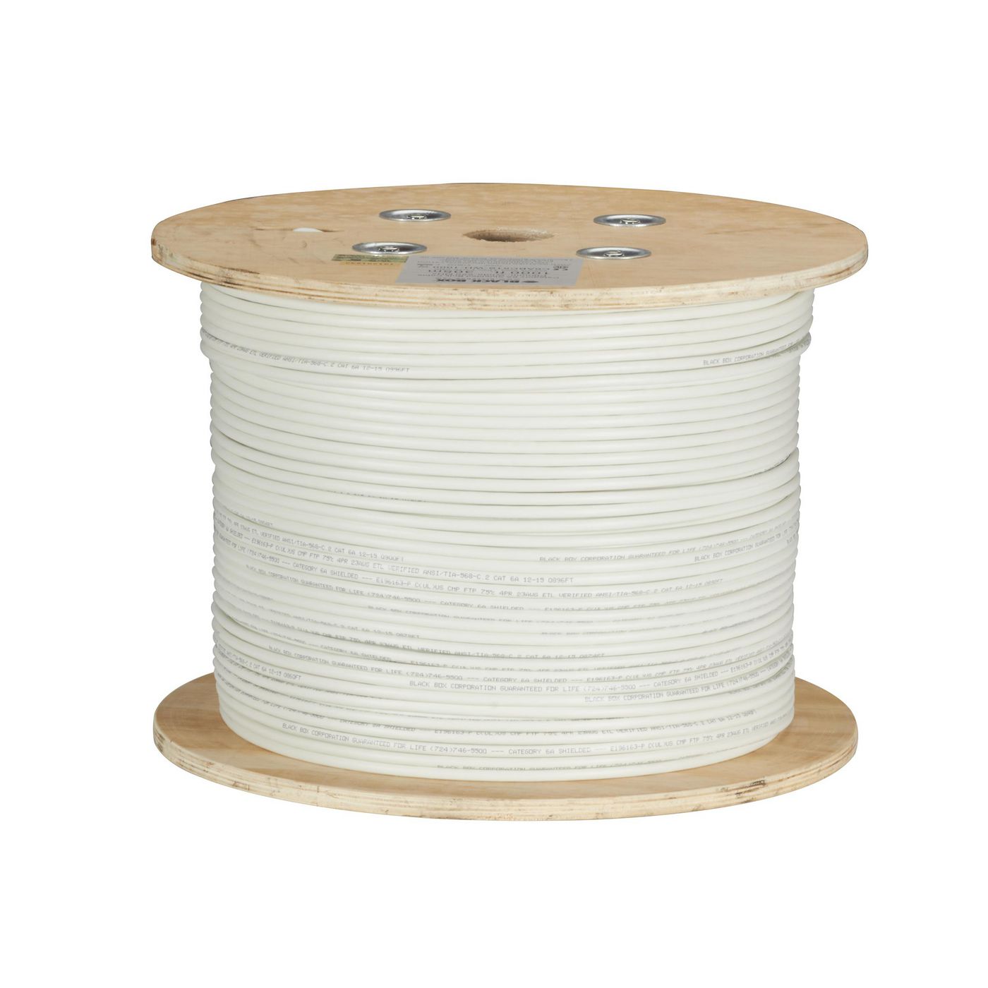 GIGATRUE CAT6A STRD SHLD PVC - C6ABC50S-STR-WH-1000
