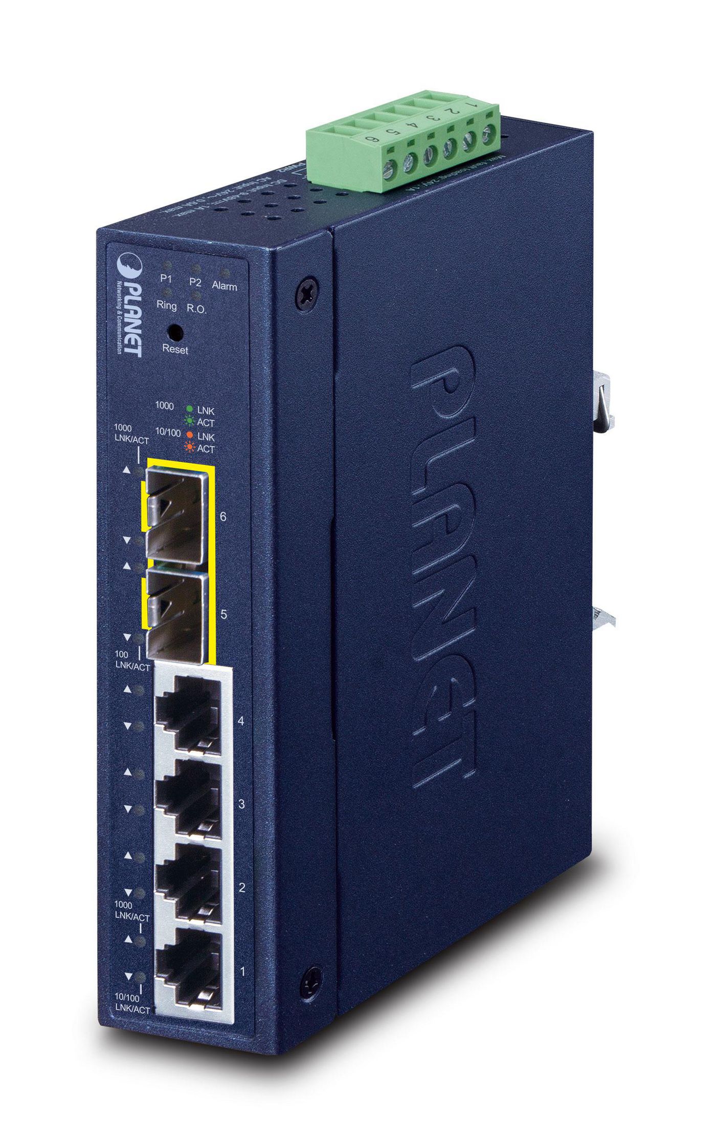 PLANET TECHNOLOGY Planet IGS-4215-4T2S Industrial L2/L4 4-Port 10/100/1000T SFP Managed Switch