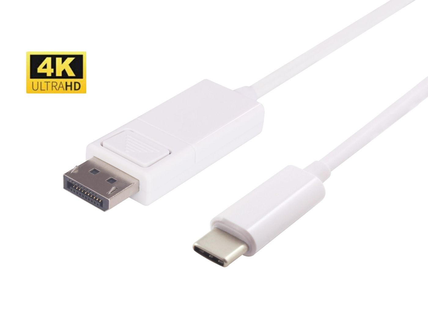 MICROCONNECT 1.0m USB C - DP - USB C - DisplayPort - Männlich/männlich - Weiß - 1 m (USB3.1CDPBW1)