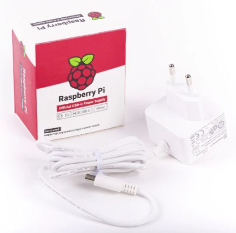 Raspberry-Pi RPI4 PSU EU WHITE RPI4_PSU_EU_WHITE Pi Power Supply USB-C for 