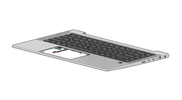 HP Cover Top Keyboard pm CP+PS BL SR DEN