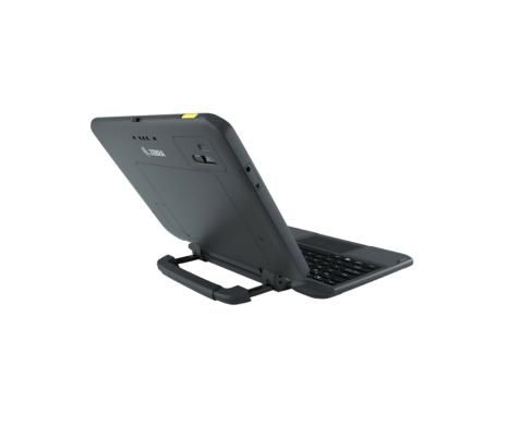 ZEBRA - Tastatur - mit Touchpad, ausziehbarer integrierter Griff - hintergrundbeleuchtet - Dock - QW