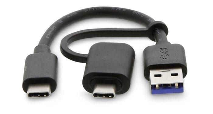 LMP-2IN1-15CM W126584705 2-in-1 USB-C m to USB-A m 