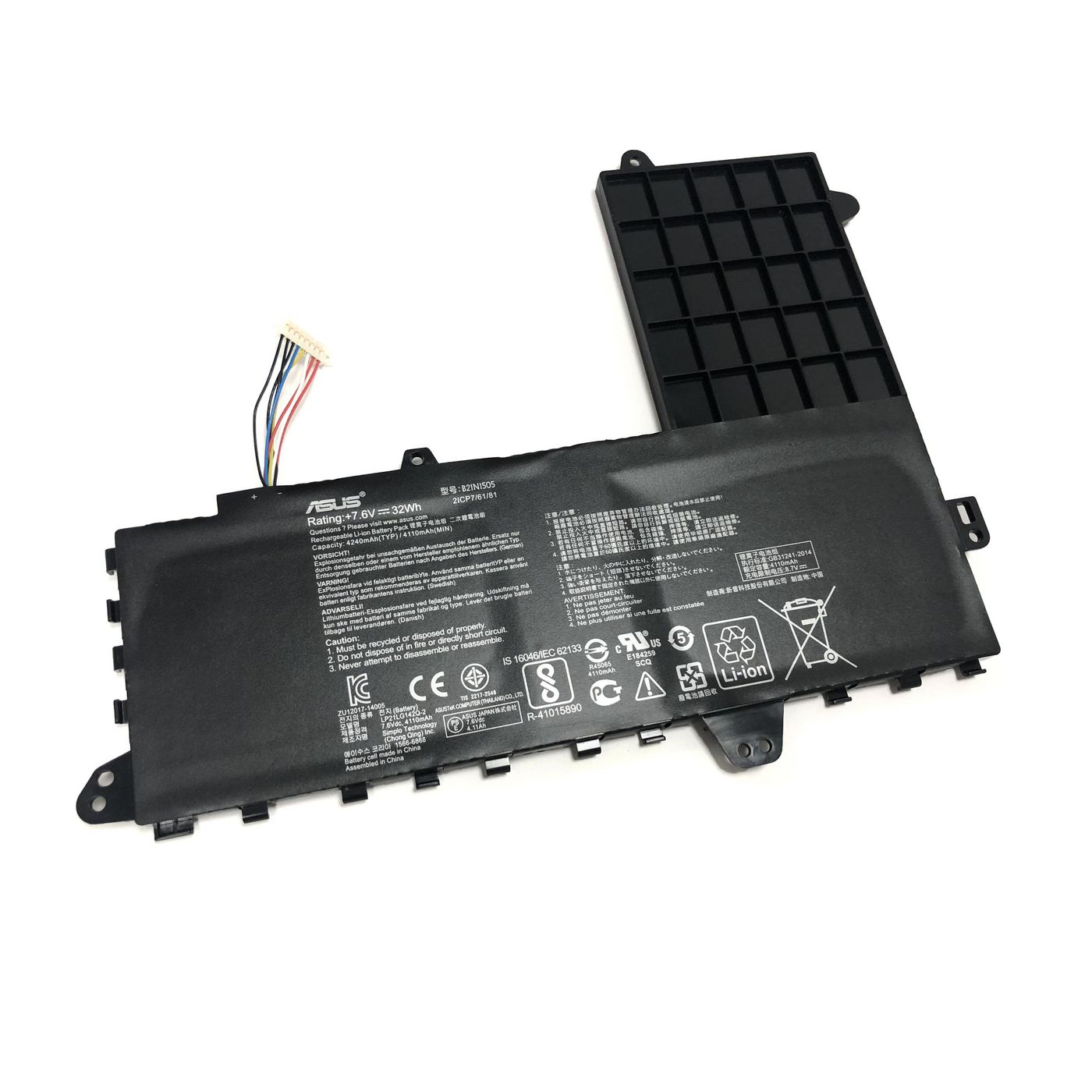 Asus 0B200-01400200 Batt LG Pris B21N1505 