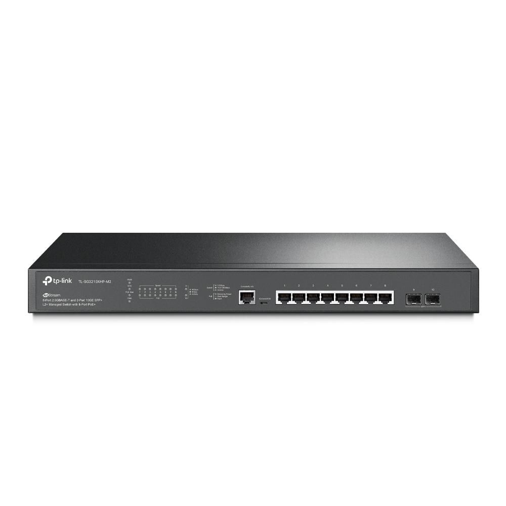 TP-LINK JetStream\" 8-Port 2.5GBASE-T and 2-Port 10GE SFP+ L2+ Managed Switch with 8-Port PoE+