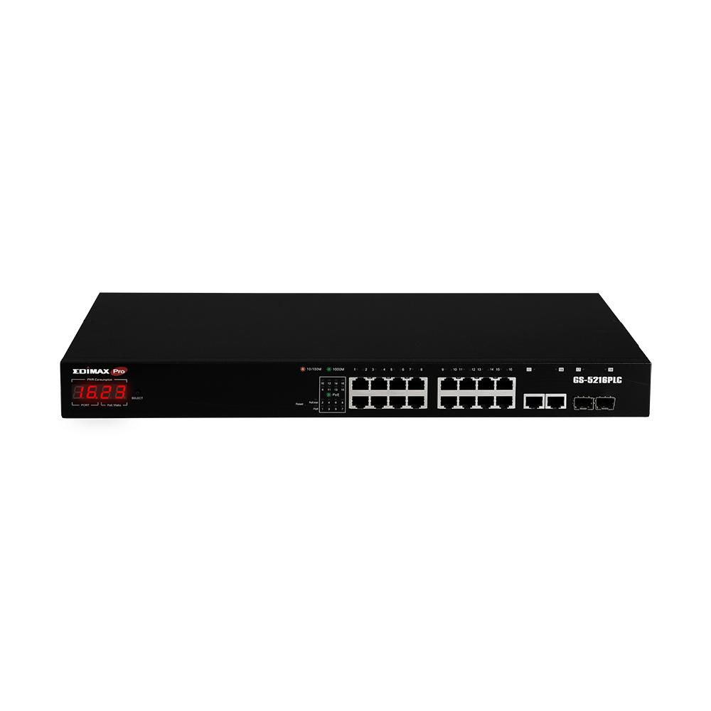 Edimax GS-5216PLC W126273057 Surveillance VLAN 18-Port 