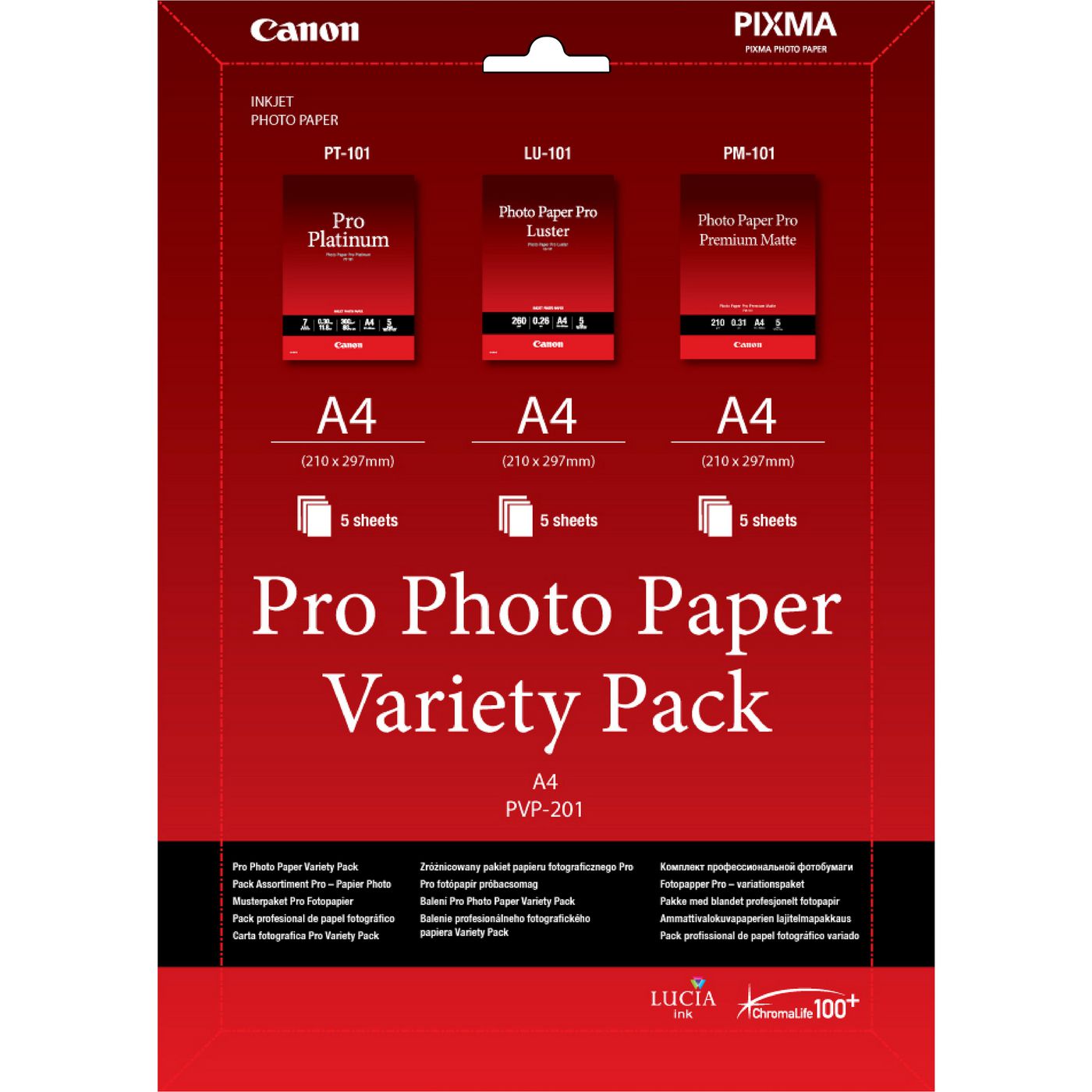 Canon 6211B021 PHOTO PAPER VARIETY PACK 